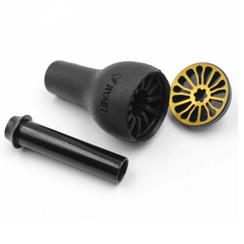 Shimano Reel Stradic - Kenop Hitam TPE 27mm, Kompatibel untuk