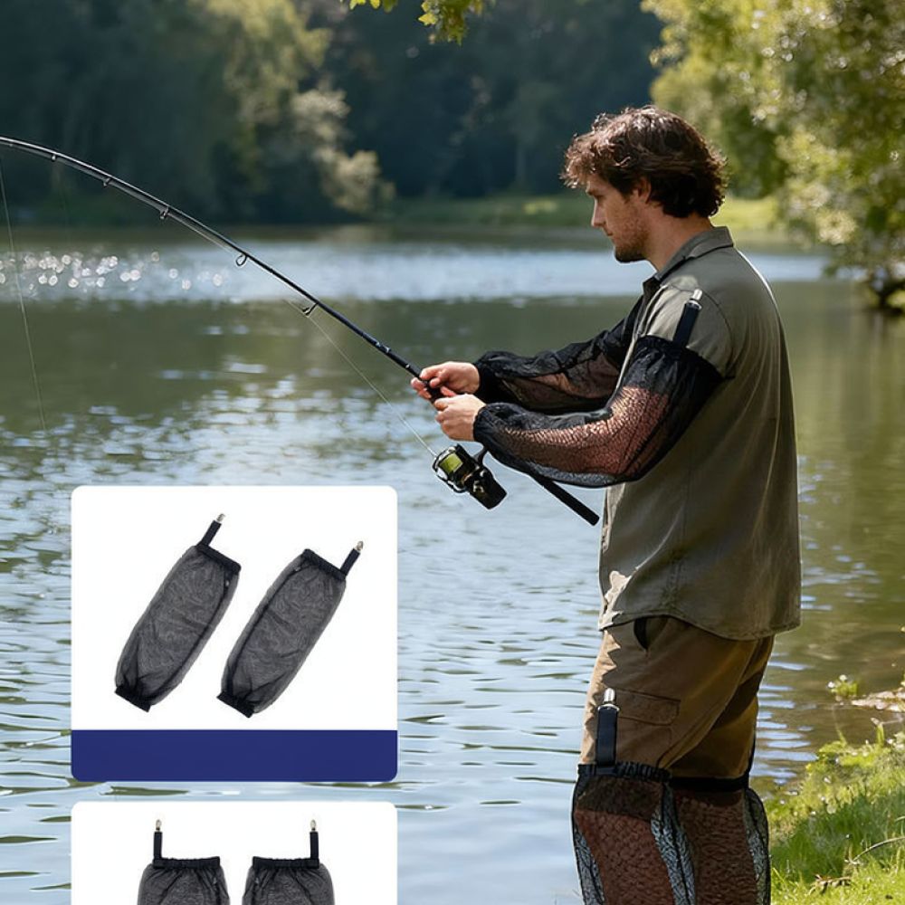 Fishing Gloves - Setelan Jas Berkerudung Anti Nyamuk dengan