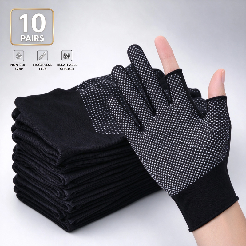 Fishing Gloves - 1-10 Pasang Sarung Tangan Nilon Layar