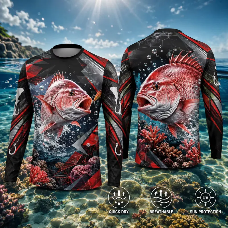 Fishing Shirt Uv Protection - Kemeja Pancing Lengan Panjang Kasual dengan