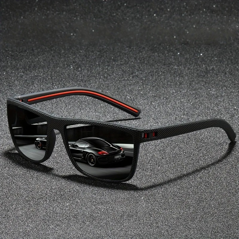 Fishing Sunglasses Polarized - Kacamata Hitam Berbentuk Persegi Gaya Vintage
