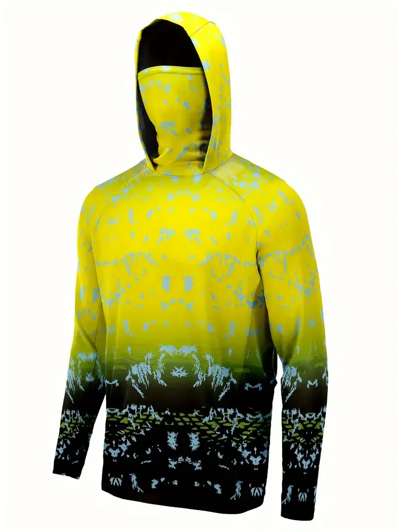 Fishing Shirt Uv Protection - Baju Memancing dengan Tudung, Pakaian Memancing