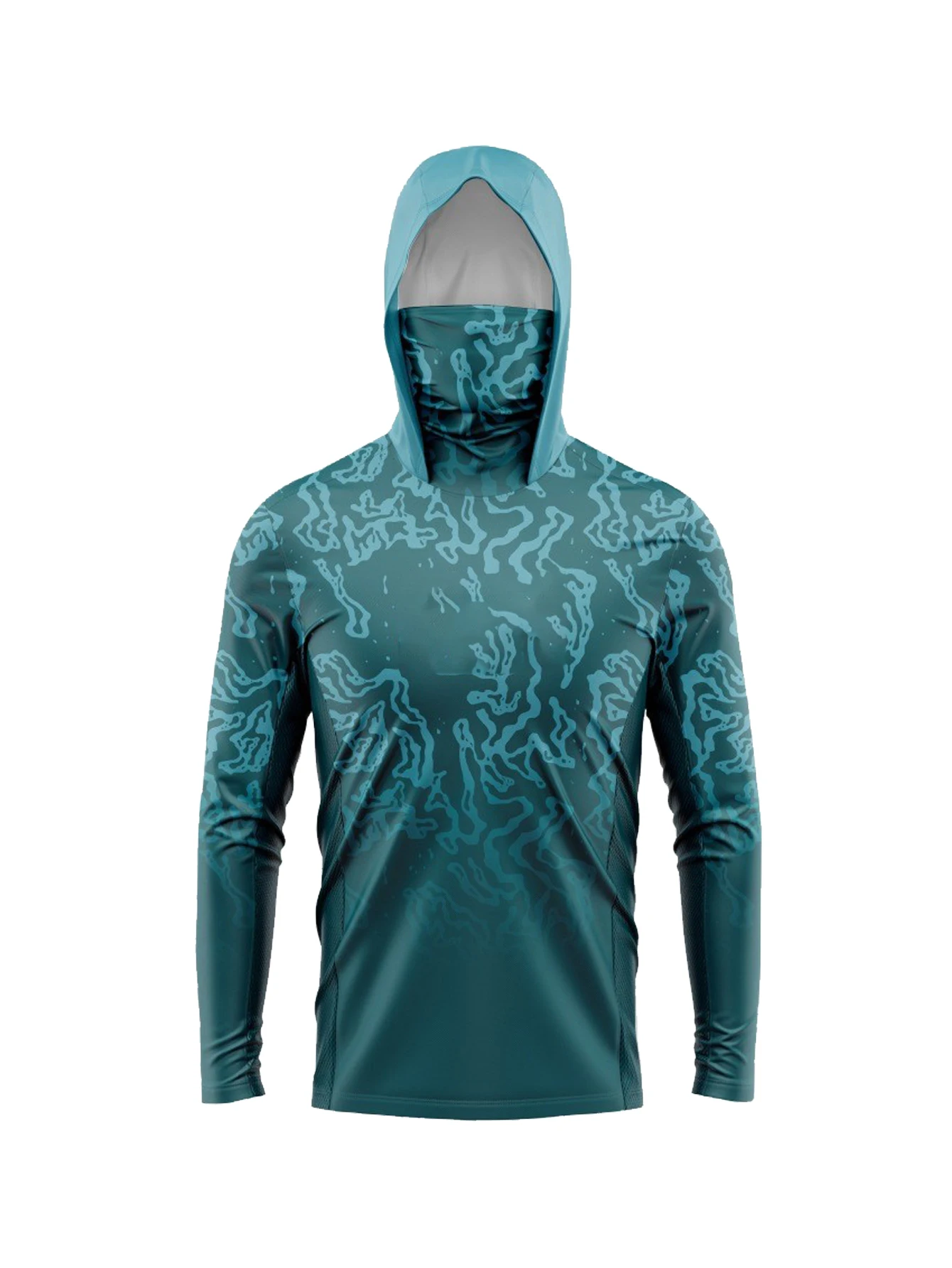 Jersey Memancing Lengan Panjan - Fishing Mask Sun Protection ulasan dan harga