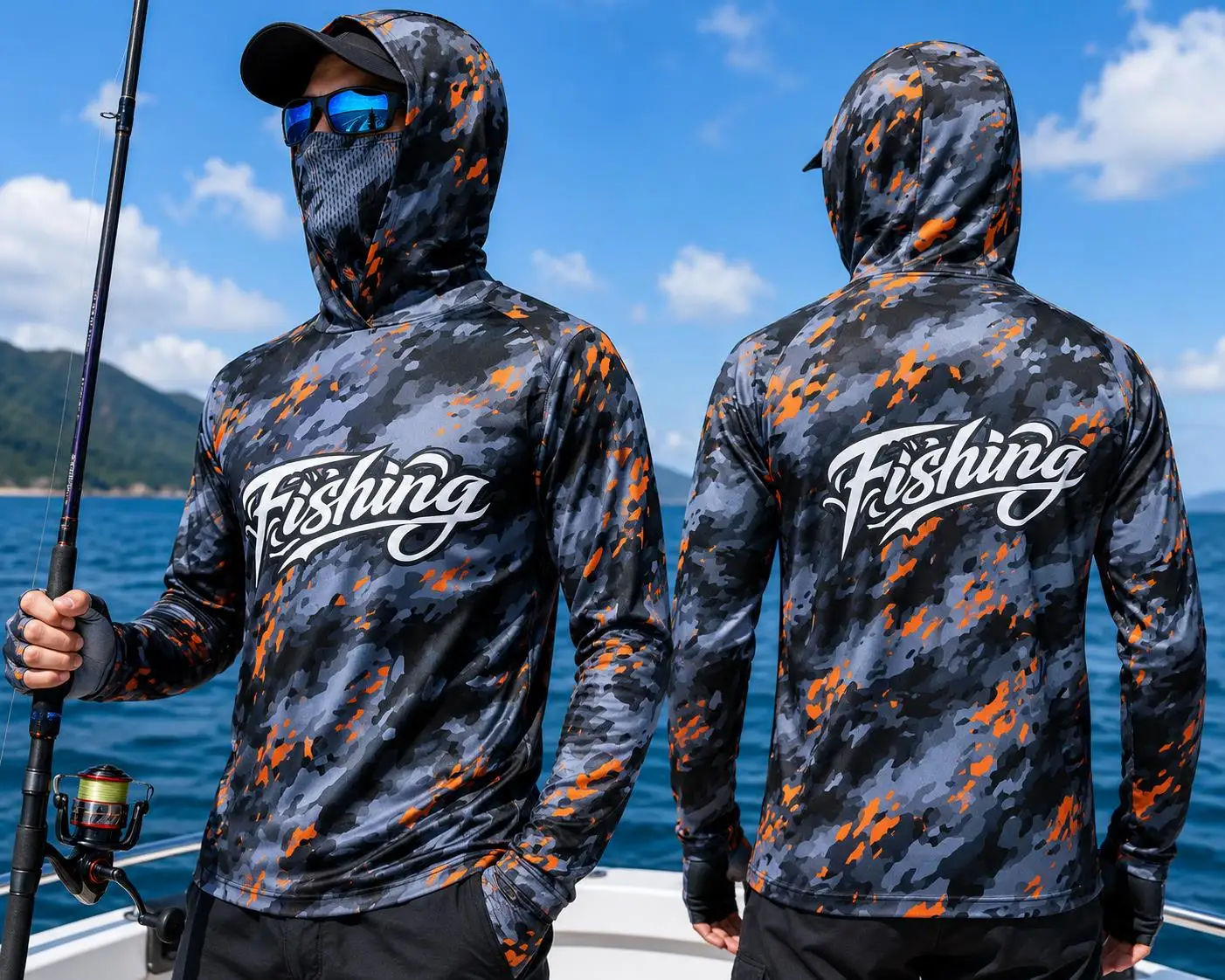 Kemeja Berkerudung untuk Meman - Fishing Shirt Uv Protection ulasan dan harga