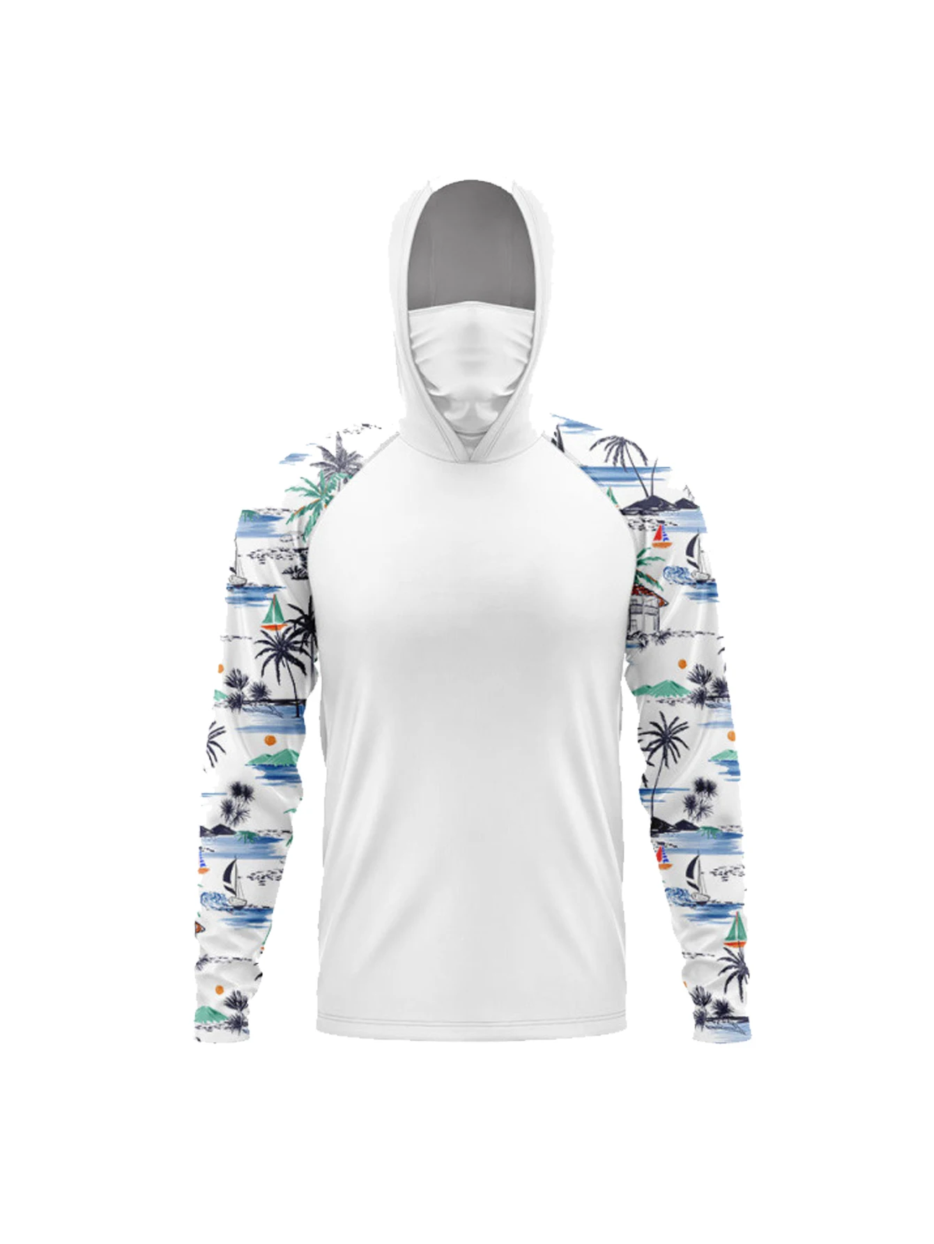 Kemeja Lengan Panjang Berkerud - Fishing Shirt Uv Protection ulasan dan harga