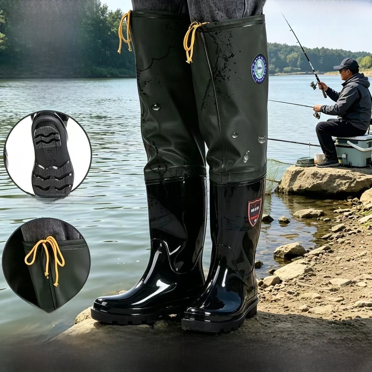 Sepatu Bot Hujan Setinggi Lutu - Fishing Rain Suit ulasan dan harga