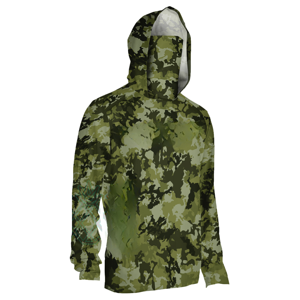 Hoodie Pancing Pria Motif Kamu - Fishing Mask Sun Protection ulasan dan harga
