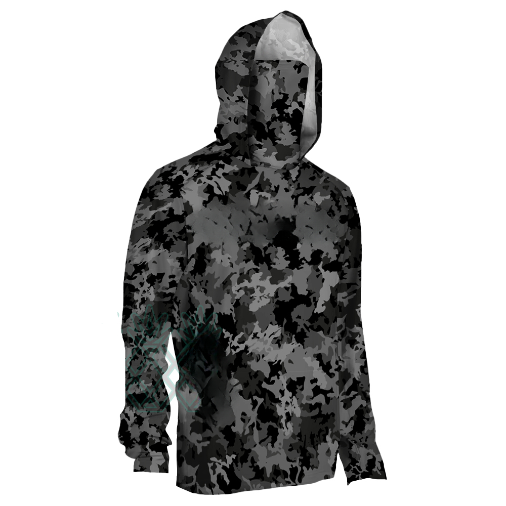 Hoodie Pancing Pria Motif Kamu - Fishing Mask Sun Protection ulasan dan harga