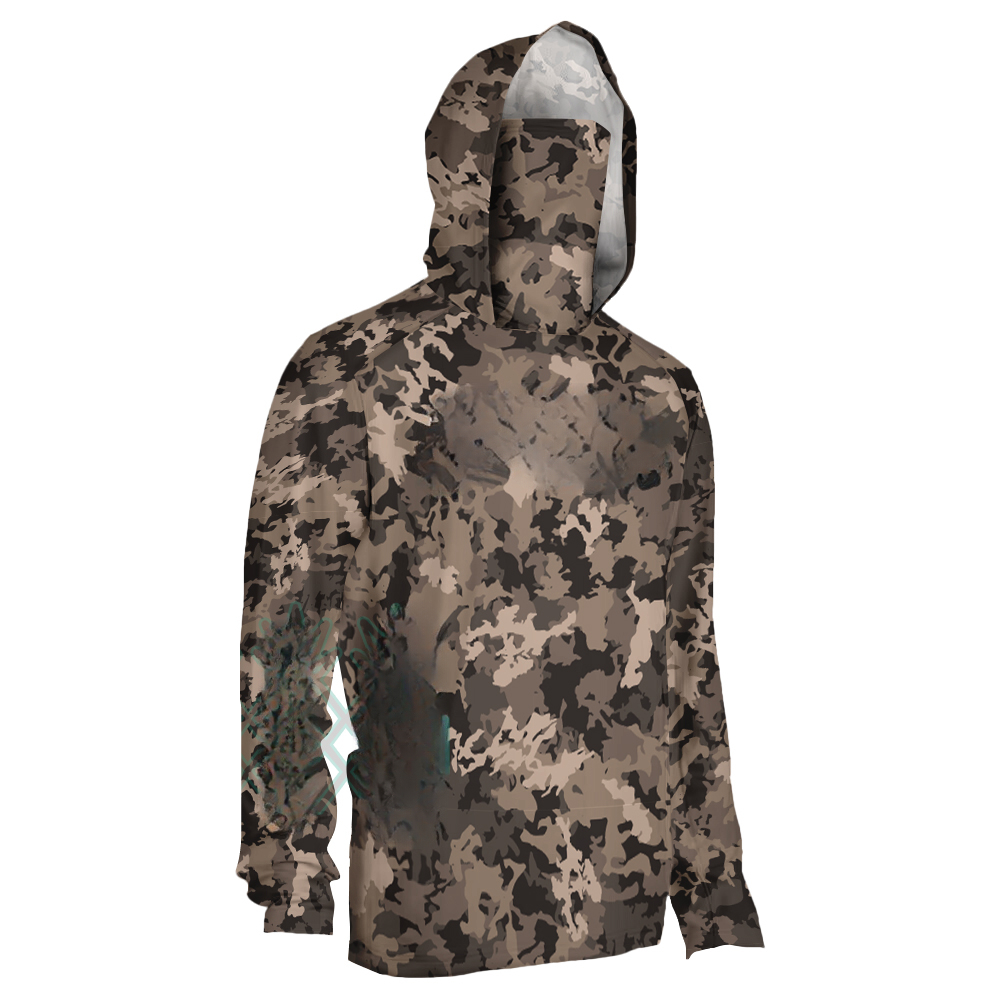 Hoodie Pancing Pria Motif Kamu - Fishing Mask Sun Protection ulasan dan harga