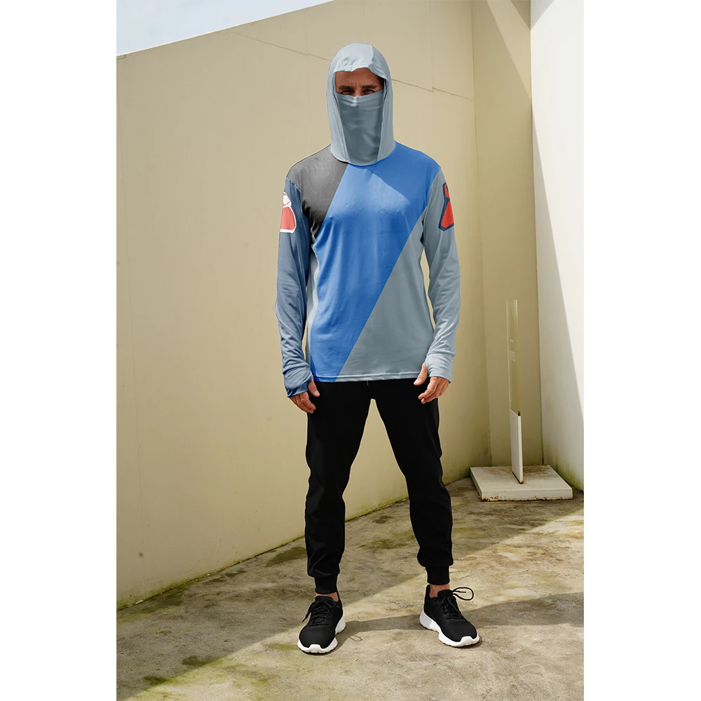 Jersey Memancing Lengan Panjan - Fishing Mask Sun Protection ulasan dan harga