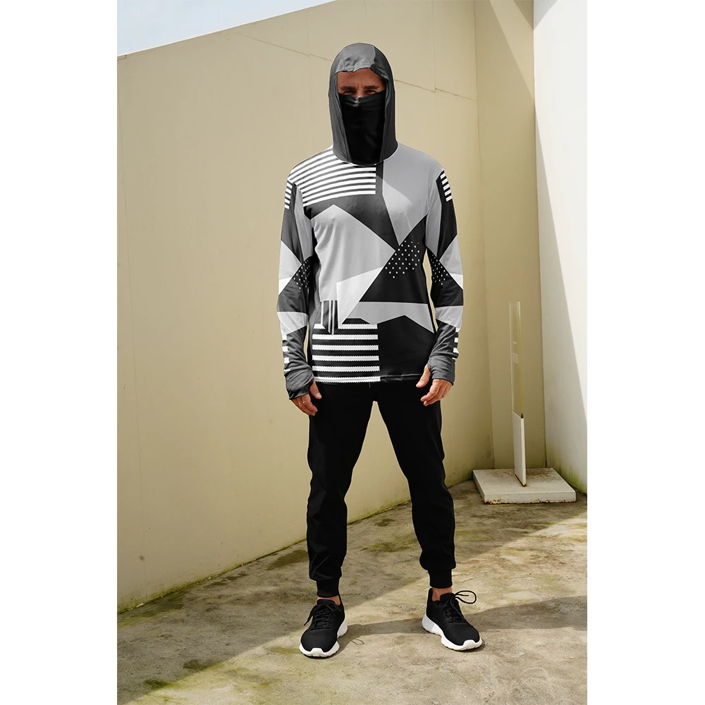 Jersey Memancing Lengan Panjan - Fishing Mask Sun Protection ulasan dan harga