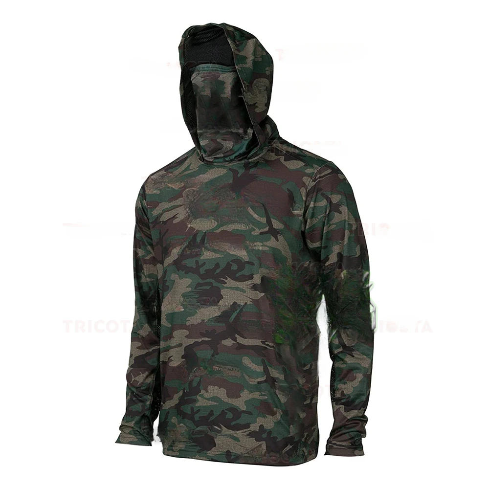 Kaos Hoodie Pancing Pria denga - Fishing Shirt Uv Protection ulasan dan harga